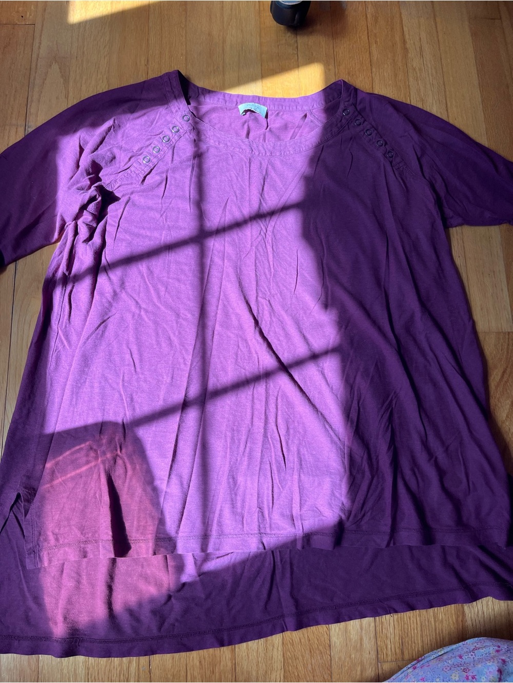 Purple Short-Sleeve Top